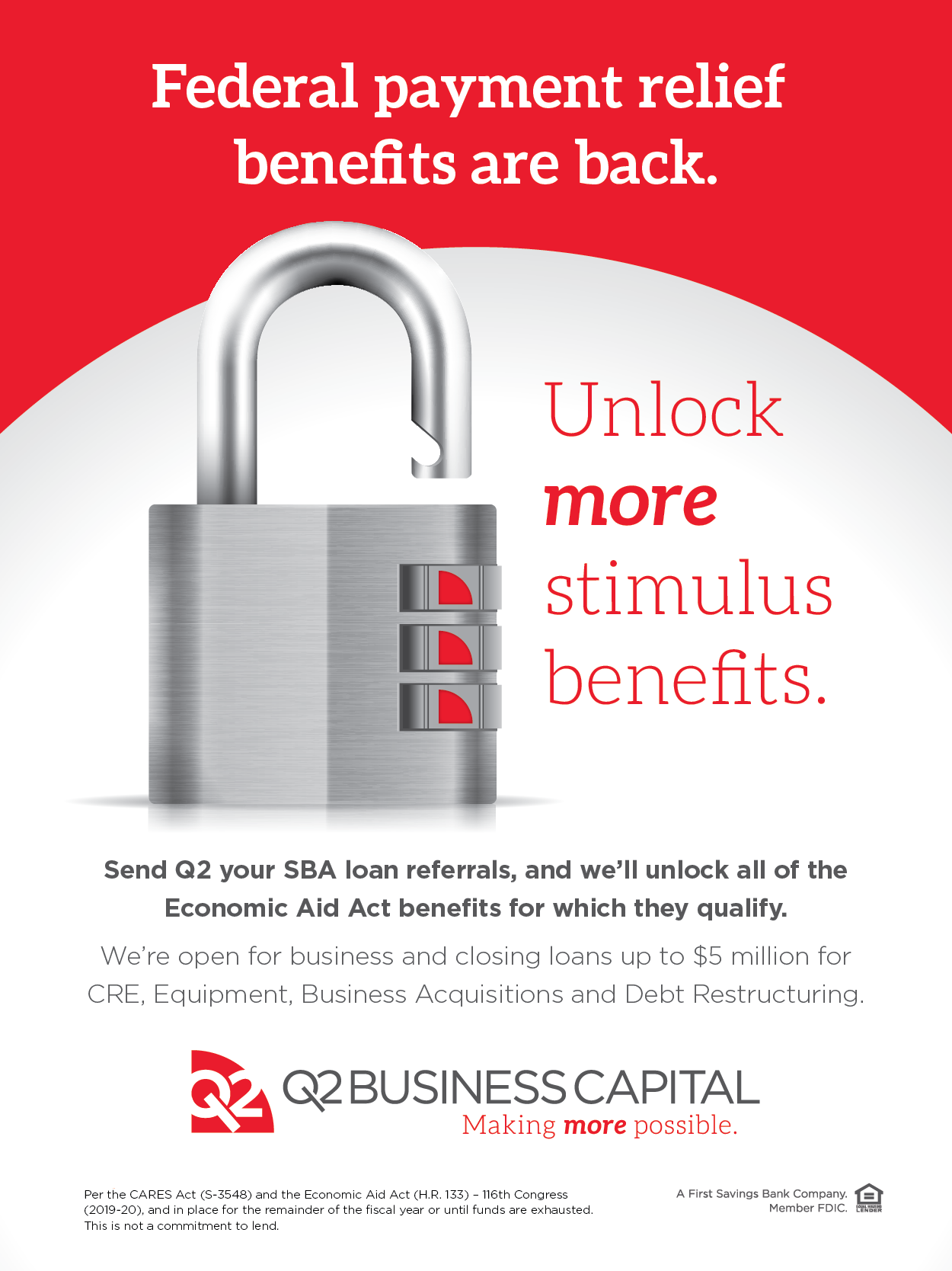 Unlock more stimulus benefits